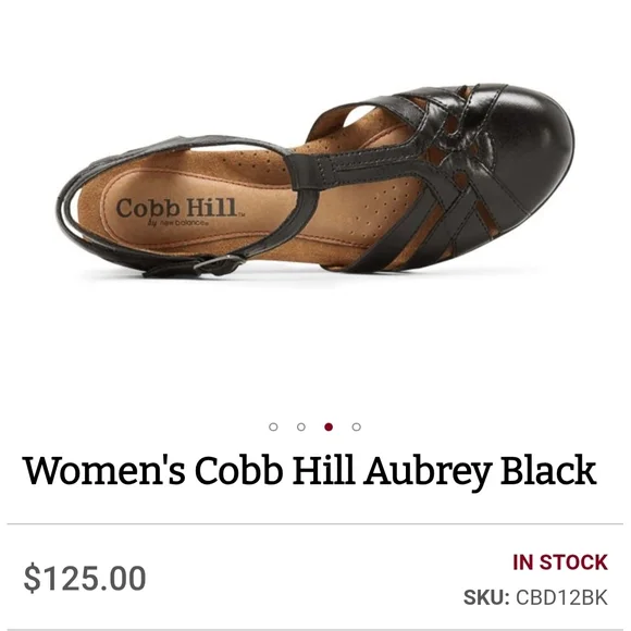 Cobb Hill Aubrey Black Sandals Size 11 - Picture 11 of 14